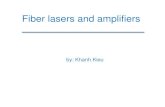 Fiber lasers and amplifiers - University of Arizona Pump laser Er-doped fiber WDM Er-doped fiber amplifier
