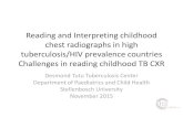 Childhood tuberculosis: Reading the CXR tuberculosis/HIV prevalence countries Challenges in reading