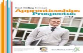 East Riding College Apprenticeships Prospectus Employing an apprentice 4 Being an apprentice 5 Entry