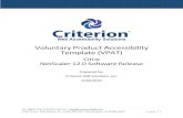 Voluntary Product Accessibility Template (VPAT) 2018-04-18¢  Corresponds to Section 508 v2: ¢â‚¬¢ 501