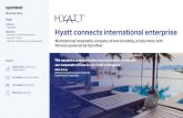 Industry Hyatt connects international enterprise Hyatt Hotels Corporation Hyatt connects international