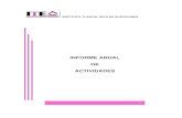 INFORME ANUAL DE ACTIVIDADES - anual/Informe...¢  informe anual de actividades por escrito al Congreso