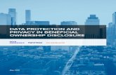 Data Protection and Privacy in Beneficial Ownership Disclosure · PDF file Public disclosure of ownership data – rationales and risks 4 Beneficial ownership disclosure has a purpose