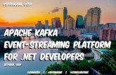 Apache Kafka Event-Streaming Platform for .NET Developers 1 Apache Kafka Event-Streaming Platform for