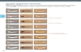 LEVER HANDLE DESIGN - LEVER HANDLE DESIGN 材質別レバーハンドル一覧 18 TYPE 黄銅ヘヤーライン（BS） 黄銅バフ（YB） 黄銅サテンクローム（SC） 黄銅クローム（CR）