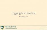 Logging Into FileZilla - sis.wayne. slistech@wayne.edu Logging Into Filezilla Step 4: Enter 141.217.97.220