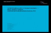 VIRTUELLES COACHING – BILANZ UND ORIENTIERUNGSHILFE hren_und_coachen_in_der... · PDF file 2017-09-01 · • Virtuelles Coaching unterstützt eine intensive flexible und schnelle
