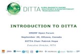 INTRODUCTION TO DITTA - INTRODUCTION TO DITTA. DITTA covers the following industry sectors: 1. ... ¢â‚¬¢