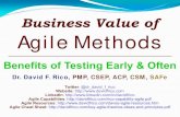 Business Value of Agile Methods - · PDF file Agile Testing Anti-Patterns Agile teams don’t often use TDD, CI, CD & DevOps Implement independent test teams after Sprints done Sprint