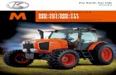 M M6-101 M6-131M6-141 · PDF file 2020-06-22 · M M6-101 KUBOTA DIESEL TRACTOR/M6-111 M6-131/M6-141 The new M6 Series deluxe mid-size tractors with more cab space offer a high level