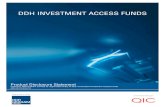 DDH INVESTMENT ACCESS FUNDS - MLC · PDF file 4 DDH Global Fixed Interest Alpha Fund ARSN 120 591 531 4 DDH Cash Fund ARSN 120 591 933 DDH INVESTMENT ACCESS FUNDS Product Disclosure