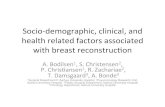 Socio-demographic, clinical, and health related factors ... Socio-demographic, clinical, and health
