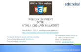 Web Development with HTML5, CSS3 & JavaScript