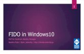 FIDO in Windows10