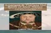 Amarigna & Tigrigna Qal Roots of Male Names