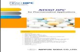NISSO HPC - dalian- Catelog (English) final.pdfNISSO HPC for Pharmaceutical Applications Contents Introduction Features of NISSO HPC Major Application of NISSO HPC NISSO HPC Grades
