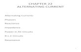 CHAPTER 22 ALTERNATING CURRENT - Physics 22 ALTERNATING...CHAPTER 22 ALTERNATING CURRENT Alternating