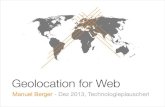 Geolocation for Web - Geohash, GeoIP & HTML5 Geolocation