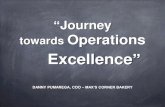 Journey Towards Operations Excellence by Danny Pumarega