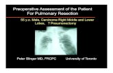 Preoperative Assessment of the Patient For Pulmonary thoracic-  Between Pulmonary Function and ... Non-invasive Test. ... Preoperative Assessment of the Patient