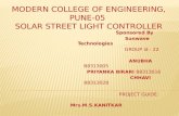 Solar street light controller
