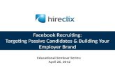 Social recruiting seminar    facebook for recruiting 4.26.12