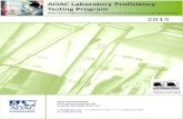 AOAOAC Laboratory Proficiency Testing ProgramAC Laboratory Proficiency Testing Program