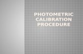 Photometric calibration