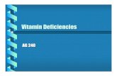 vitamin deficiencies