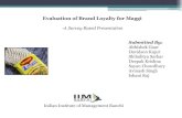 Brand Loyalty-Maggi (Presentation)