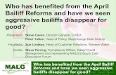 #MALG14 Workshop A - Bailiff Reform - Slideset