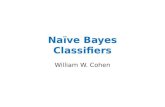 Na¯ve Bayes Classifiers William W. Cohen. TREE PRUNING