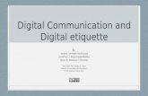 Digital communication  digital etiquette