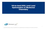 Hit-to-lead (H2L) and Lead Optimization in Medicinal Chemistry