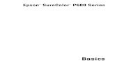 Basics - SureColor P600 Series