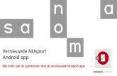 Vernieuwde NUsportAndroid app