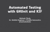 Automated Testing with GHUnit and KIF