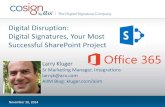 Digital disruption: SharePoint and CoSign Digital Signatures