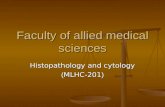 Histopathology and cytology (MLHC-201) Faculty of allied medical sciences