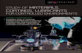 Study of Materials, Coatings and Lubricants for controlled environments