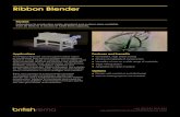 Ribbon Blender - British Rema The Ribbon Blender can be used in either batch or continuous flow form