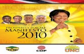 Manifesto 2010 - United National Manifesto 2010 Political Leader¢â‚¬â„¢s Overview This General Election