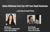Sales mistakes that can kill your saas business and how to avoid them