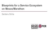 Blueprints for a service ecosystem on mesos marathon