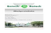 Mietpreisliste - Botech GmbH ... Botech GmbH Betonbohr- & S£¤getechnik Leinenweberstra£e 14 79108 Freiburg