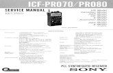 SONY ICF-PR070 ICF-PR080