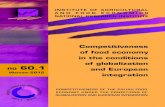 Competitiveness of food economy in the conditions of ... Polish food economy in the conditions of globalization and European ... questions concerning ... cesses of globalization and