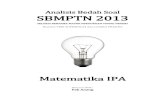 Analisis Bedah Soal SBMPTN 2013 Matematika IPA