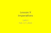 Lesson 9 Imperatives