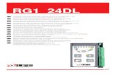 RG1 24DL - Odri El 24DL_gb_SRB.pdfrg1 24dl centrale di comando per automazioni ad un motore a 24v istruzioni e avvertenze per l`installazione, l`uso e la manutenzione. instructions